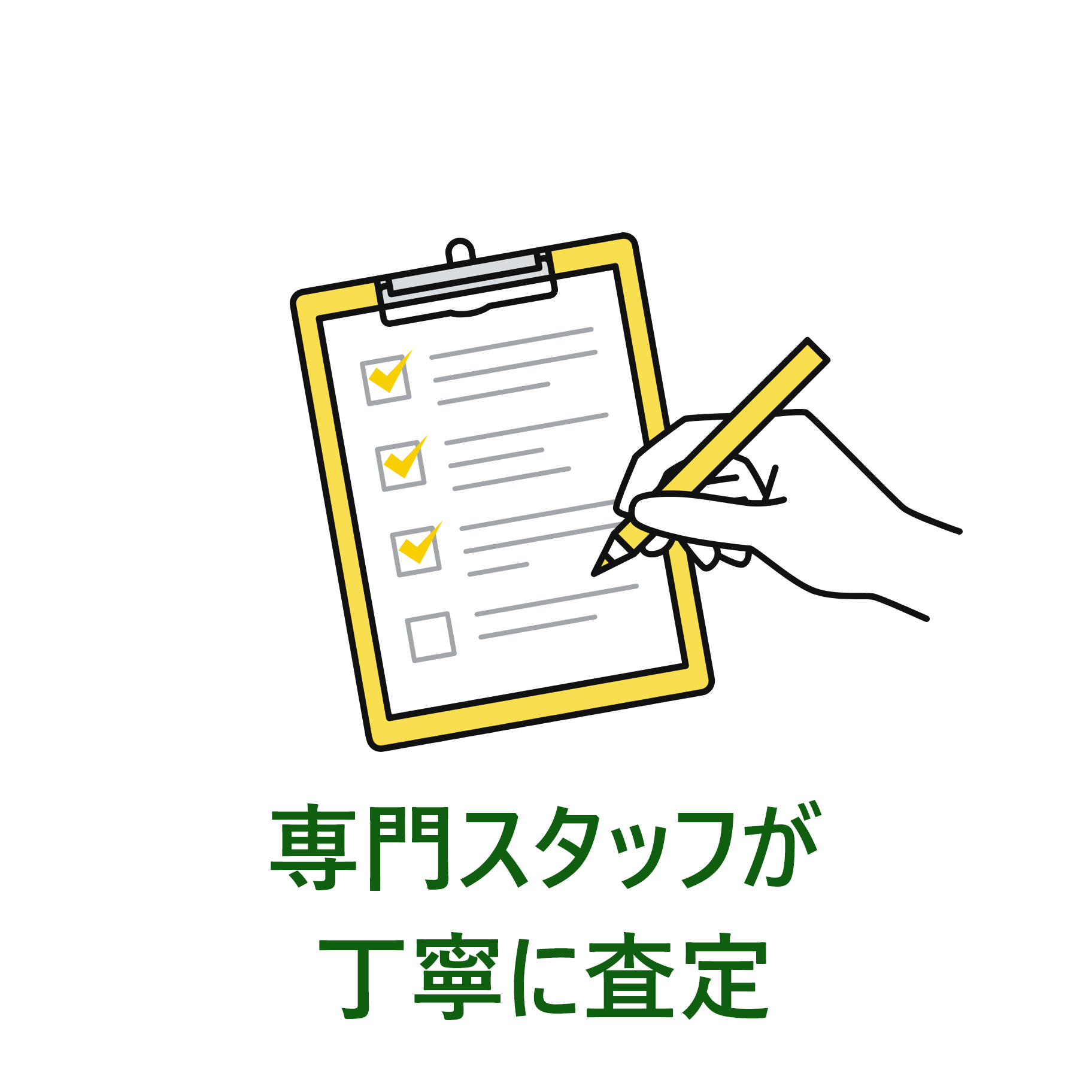 専門スタッフが丁寧に査定